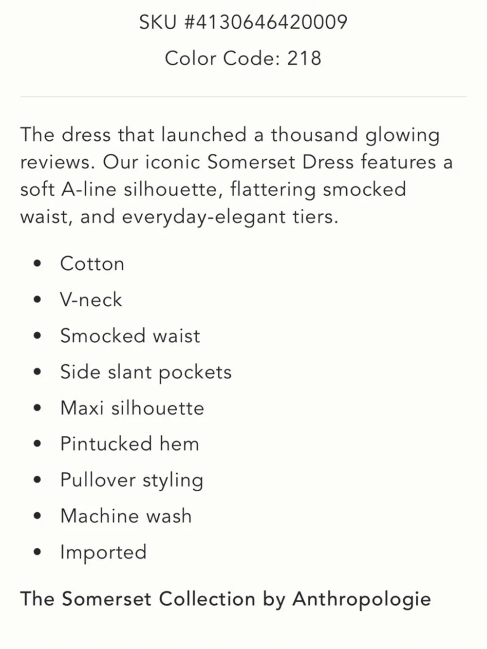 Anthropologie Somerset Maxi Dress in XSP - Picture 8 of 9